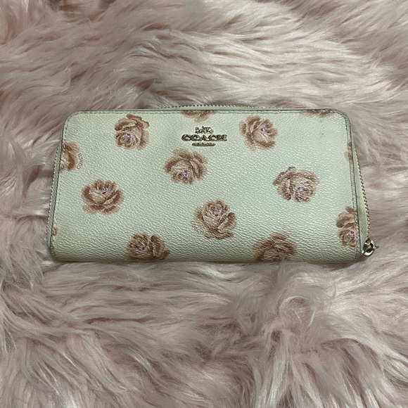 Coach Handbags - Coach rose print wallet